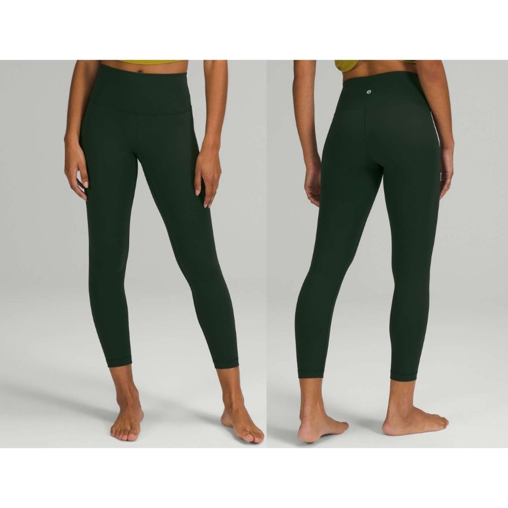 Lululemon Wunder Under High-Rise Tight 25" | Rainforest Green | Size 12